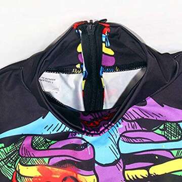 Auremore 3D Skeleton Print Costume for Women