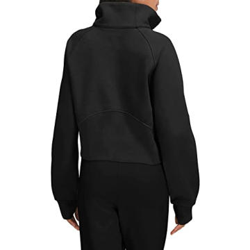 LASLULU Women's Cozy Fleece Pullover with Zipper