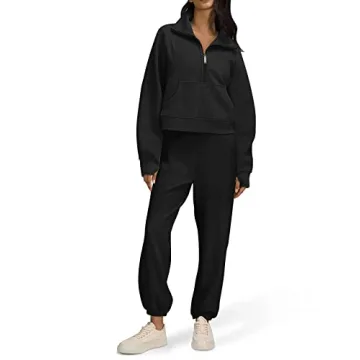 LASLULU Women's Cozy Fleece Pullover with Zipper