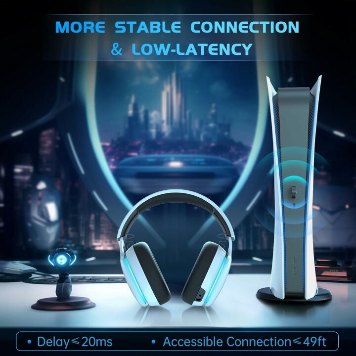 Wireless Gaming Headset with Noise Canceling Mic
