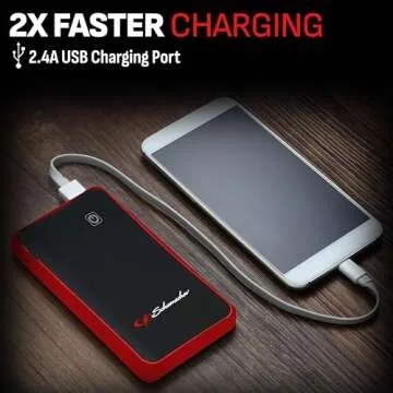 Schumacher Electric Lithium Jump Starter - Compact 3-in-1 Power Pack