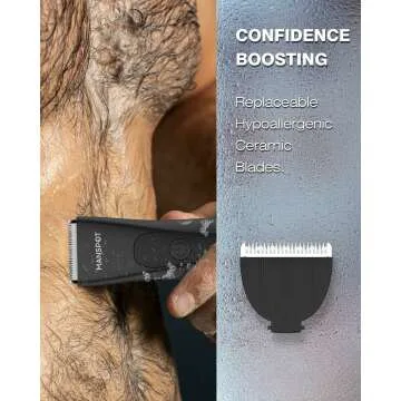 MANSPOT Hypoallergenic Electric Groin Trimmer