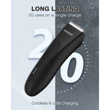 MANSPOT Hypoallergenic Electric Groin Trimmer