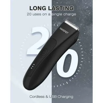 MANSPOT Hypoallergenic Electric Groin Trimmer