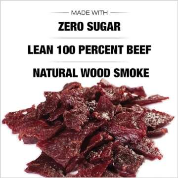 Old Trapper Zero Sugar Beef Jerky, 8oz Gourmet Snack