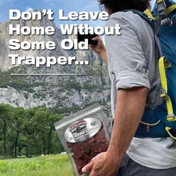 Old Trapper Zero Sugar Beef Jerky, 8oz Gourmet Snack