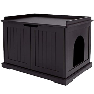 Unipaws Cat Litter Box Enclosure Furniture – Stylish Hidden Litter Box Cover for Cats