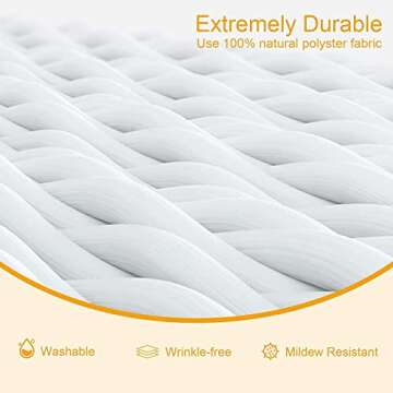 AAJK 120 inch Projector Screen, Foldable Projection Screen16:9 HD Hanging Movie Screen Anti-Crease, for Home Theater Outdoor Indoor