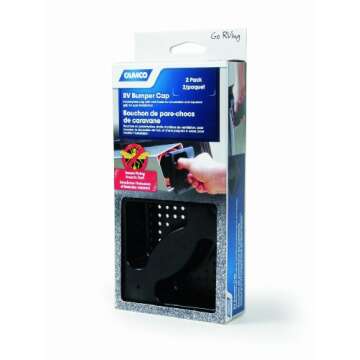 Camco No Insect RV Bumper Cap | Features Vent Holes | Squeeze Grip for Easy Installation and Removal | Durable Construction | (40325)