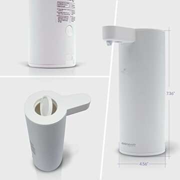 DANAWA 9 oz. Premium Automatic soap Dispenser, Touch-Free Rechargeable Sensor Liquid Soap Pump Dispe...