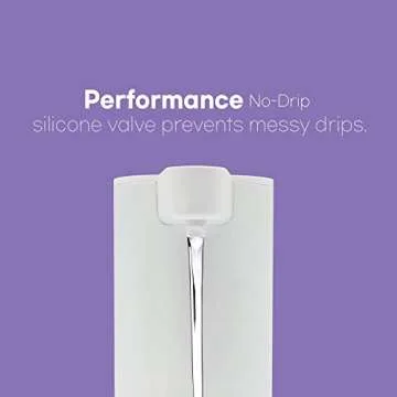 DANAWA 9 oz. Premium Automatic soap Dispenser, Touch-Free Rechargeable Sensor Liquid Soap Pump Dispenser, Stainless Steel (White)