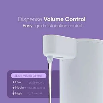 DANAWA 9 oz. Premium Automatic soap Dispenser, Touch-Free Rechargeable Sensor Liquid Soap Pump Dispenser, Stainless Steel (White)