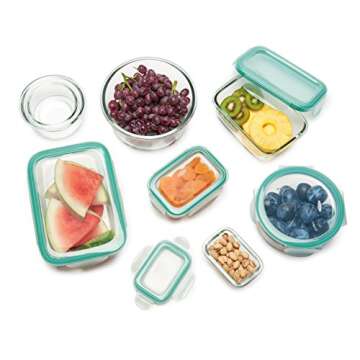 OXO 16-Piece Smart Seal Glass Food Storage Set