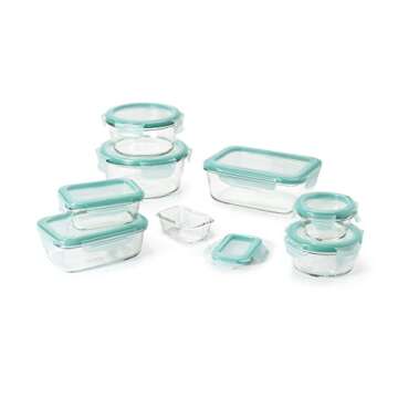 OXO 16-Piece Smart Seal Glass Food Storage Set