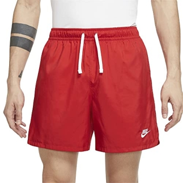 Nike Men's NSW Woven Flow Shorts in University Red