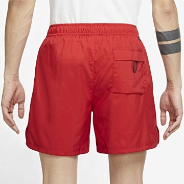 Nike Men's NSW Woven Flow Shorts in University Red
