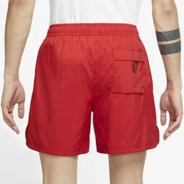 Nike Men's NSW Woven Flow Shorts in University Red