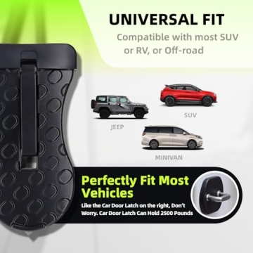 Durable Car Door Step - 400lb Capacity & Anti-Slip