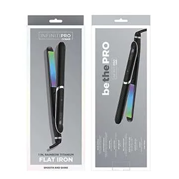 Quality INFINITIPRO Rainbow Titanium Flat Iron