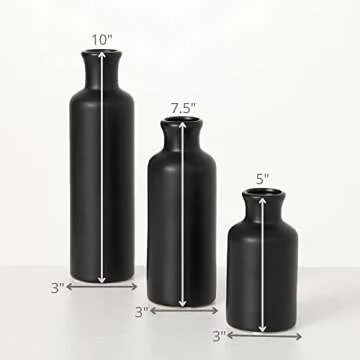 Sullivans Ceramic Vase Set for Modern Home Decor