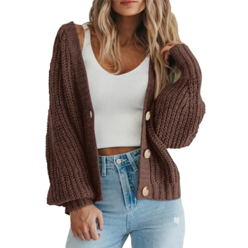 PRETTYGARDEN Women's Cozy Oversized Cardigan - Chic Style