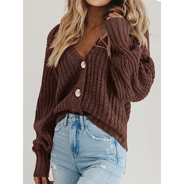 PRETTYGARDEN Women's Cozy Oversized Cardigan - Chic Style