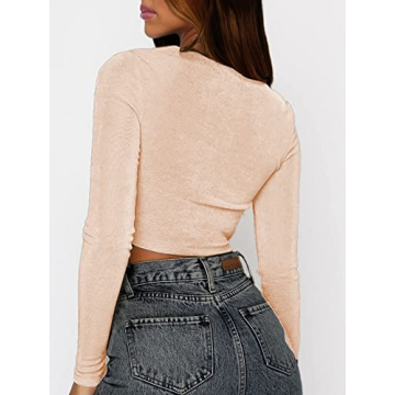 Stylish Twist Front Crop Top for Women - SOFIA'S CHOICE