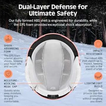 Retrospec Comstock Ski Helmet - Safe & Adjustable for All