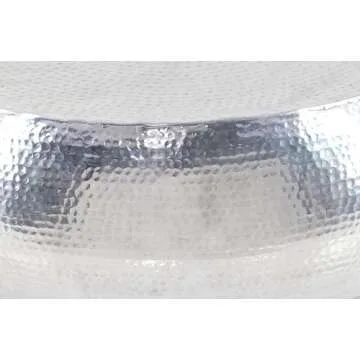 Innovative Silver Aluminum Coffee Table for Modern Living