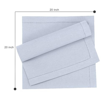 Ruvanti Premium Linen Napkins Set - Elegant and Washable