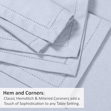 Ruvanti Premium Linen Napkins Set - Elegant and Washable