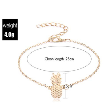 REEATAN Boho Pineapple Beach Anklet Adjustable Jewelry