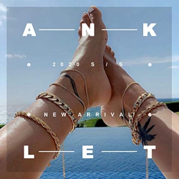 REEATAN Boho Pineapple Beach Anklet Adjustable Jewelry