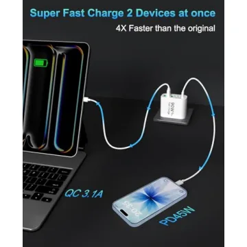 90W GaN USB C Charger - Fast Charging & 6 Ports