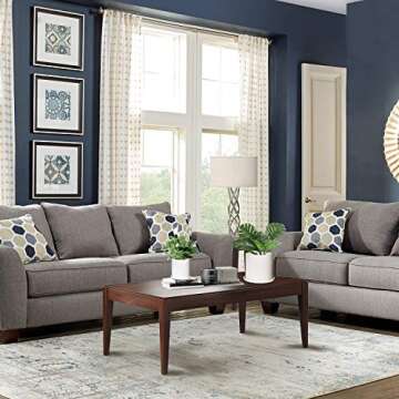 TIMEYARD Plant Pots Indoor, Modern Planters with Drainage Hole and Tray, Matte White Ceramic Cylinder Planters, 4in 6in for Flowers, Succulents, Mid Century Home Garden Decor, Set of 2