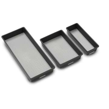 Madesmart Multi-Purpose Storage, Set of 3, Granite, PremiumGranite