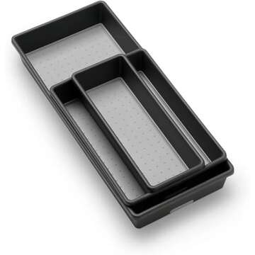 Madesmart Multi-Purpose Storage, Set of 3, Granite, PremiumGranite