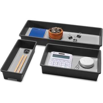 Madesmart Multi-Purpose Storage, Set of 3, Granite, PremiumGranite