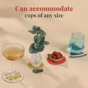 Stylish Handmade Folkulture Coasters for Drinks Set of 4