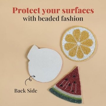 Stylish Handmade Folkulture Coasters for Drinks Set of 4