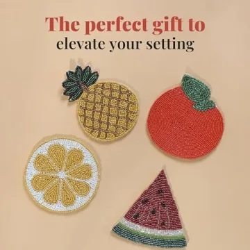 Stylish Handmade Folkulture Coasters for Drinks Set of 4