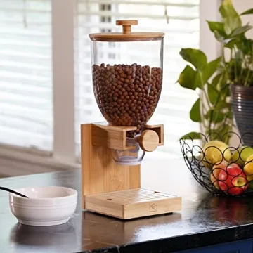 Honey Can Do Bamboo Cereal Dispenser Perfect for Kids