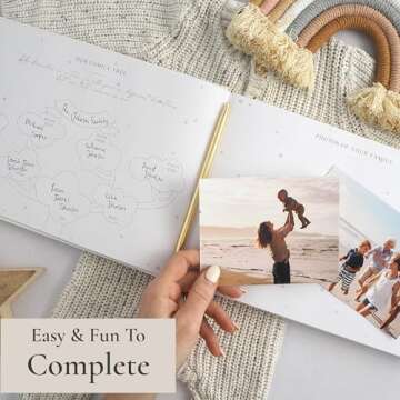 Pregnancy Journal & Memory Book - Great First Time Mom & Baby Gift - Keepsake Pregnancy Book & Journals - 40 Weekly Calendars Milestone Journey - For Ultrasound Photos & Tracking