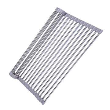 Ahyuan Roll Up Dish Drying Rack - Space-Saving Sink Drainer Portable Kitchen Essential