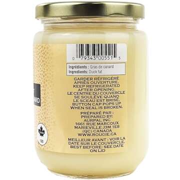 Rougie Duck Fat 11.28 oz - Pure Gourmet Duck Fat from Quebec