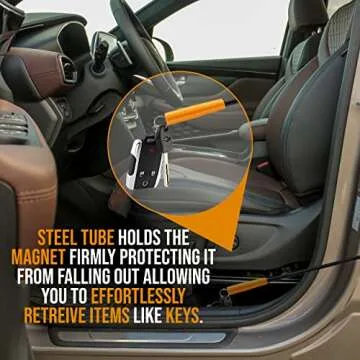 24” Flexible Magnetic Grabber Pickup Tool for Easy Retrieval