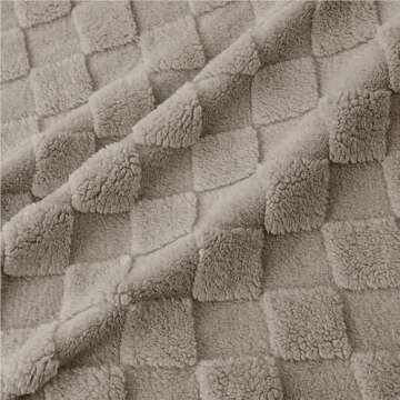COOVA Fleece Throw Blanket - Soft Fluffy Warm Twin Blanket