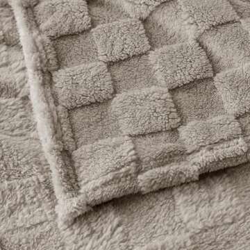 COOVA Fleece Throw Blanket - Soft Fluffy Warm Twin Blanket