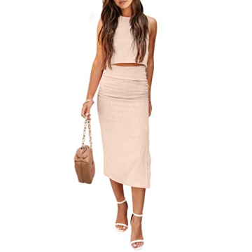 Stylish PRETTYGARDEN Women's 2 Piece Summer Outfit