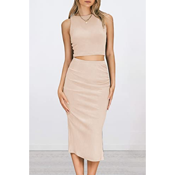 Stylish PRETTYGARDEN Women's 2 Piece Summer Outfit